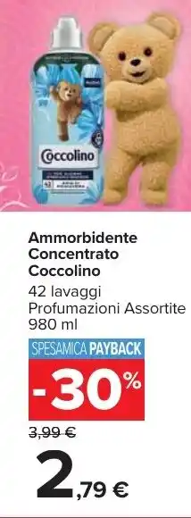 Carrefour Market Ammorbidente Concentrato Coccolino 980 ml offerta