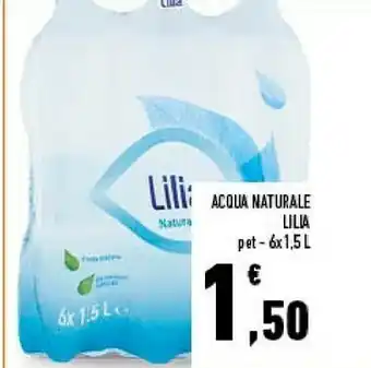Conad Superstore Lilia - Acqua Minerale Naturale Frizzante 1500 G(ml) offerta