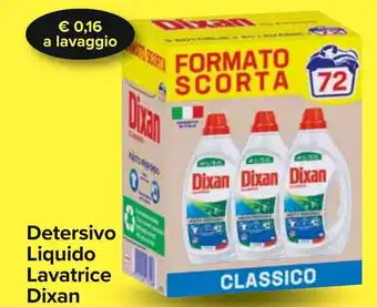 Carrefour Detersivo Liquido Lavatrice Dixan 3,24 l offerta