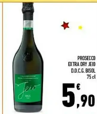 Conad Superstore Bisol Prosecco Extra Dry Jeio offerta