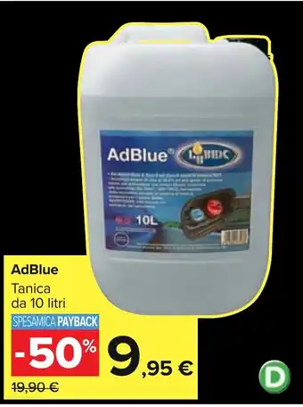 Carrefour AdBlue Tanica da 10 litri offerta