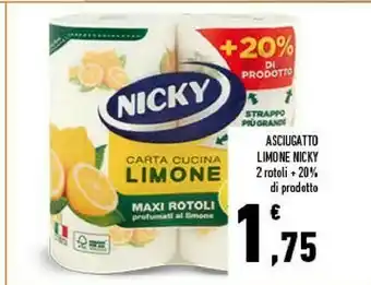 Conad Superstore Nicky Asciugatto Limone offerta
