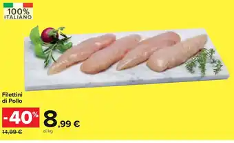 Carrefour Filettini di Pollo offerta