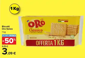 Carrefour Biscotti Oro Saiwa 1 Kg offerta