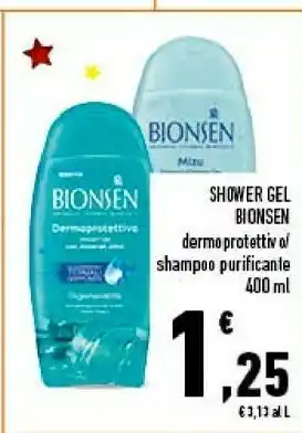 Conad Superstore Bionsen Shower Gel Dermo Protettivo 400ml offerta
