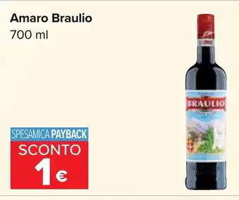 Carrefour Amaro Braulio 700 ml offerta