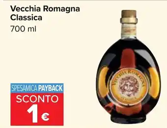Carrefour Vecchia Romagna Classica 700 ml offerta