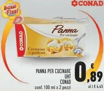 Conad Superstore Conad Panna Per Cucinare Uht offerta