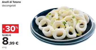Carrefour Anelli di Totano decongelati offerta
