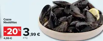 Carrefour Cozze Nieddittas offerta