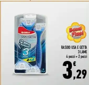Conad Conad Rasoio Usa E Getta 3 Lame 6 Pz offerta