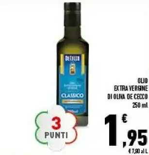 Conad De Cecco Olio Extra Vergine Di Oliva 250 G(ml) offerta
