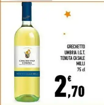 Conad Tenuta Casale Milli Grechetto Umbria IGT 750 Ml offerta