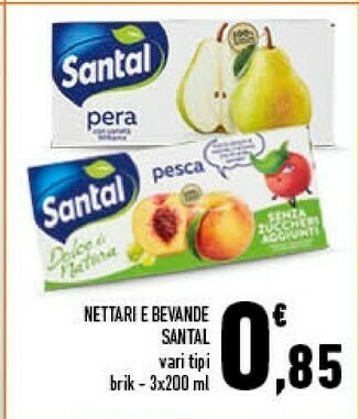 Conad Santal Pesca Con Nettarine 600 G(ml) offerta
