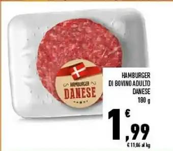 Conad Hamburger Di Bovino Adulto Danese offerta