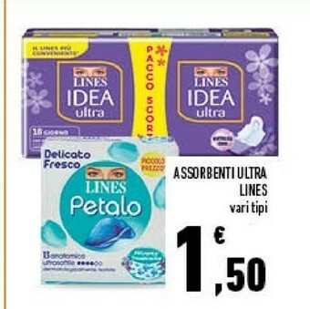 Conad City Lines Assorbenti Ultra offerta