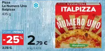 Carrefour Pizza La Numero Uno Italpizza 435 g offerta