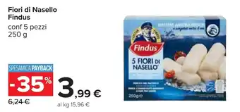 Carrefour Fiori di Nasello Findus conf 5 pezzi 250 g offerta
