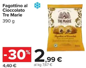 Carrefour Fagottino al Cioccolato Tre Marie 390 g offerta