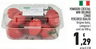 Conad Conad Pomodori Cocktail Mini Oblungo Percorso Qualità offerta