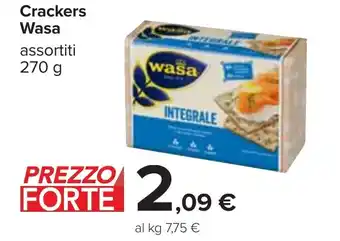 Carrefour Crackers Wasa assortiti 270 g offerta