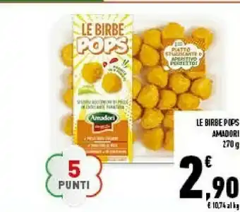 Conad Amadori Le Birbe Pops 270 G offerta