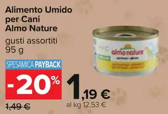 Carrefour Alimento Umido per Cani Almo Nature gusti assortiti 95 g offerta