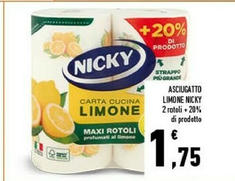 Conad Nicky Asciugatto Limone offerta