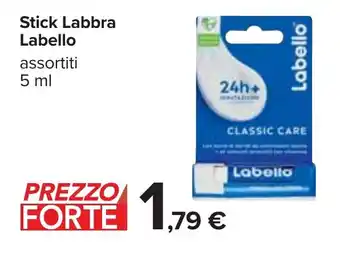Carrefour Stick Labbra Labello assortiti 5 ml offerta