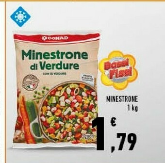 Conad Conad - Minestrone Di Verdure Con 15 Verdure 1000 G(ml) offerta