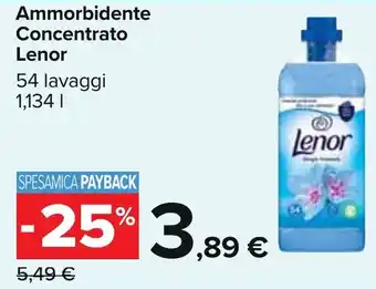 Carrefour Ammorbidente Concentrato Lenor 54 lavaggi 1,134 l offerta