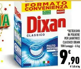 Conad Dixan Detersivo In Polvere Per Lavatrice Classico offerta