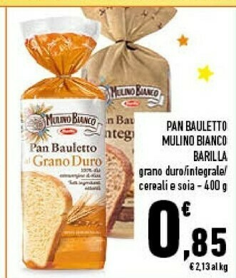 Conad Mulino Bianco Mulino Bianco - Pan Bauletto 400 g(ml) offerta