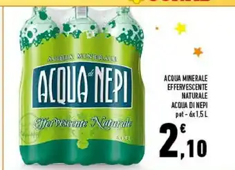 Conad Acqua di nepi Acqua Minerale Effervescente Naturale offerta