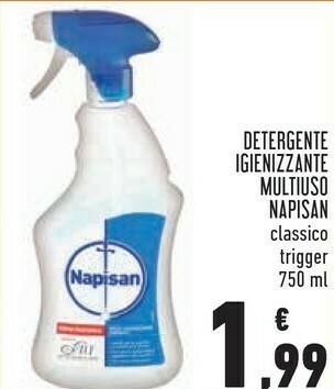 Conad Napisan Detergente Igienizzante Multiuso Classico 750 Ml offerta