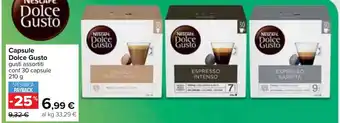 Capsule Dolce Gusto gusti assortiti conf 30 capsule 210 g