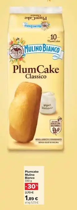 Carrefour Plumcake Mulino Bianco 330 g offerta
