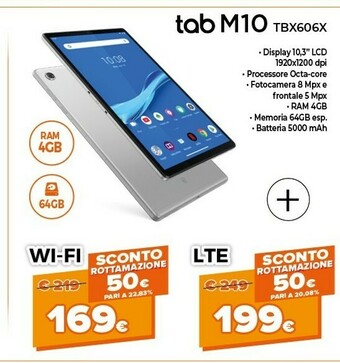 Expert Lenovo Tab M10 TBX606X offerta