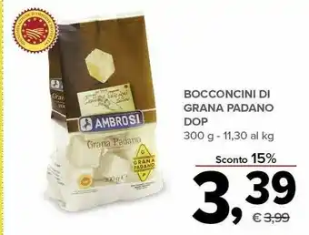 Todis Ambrosi Grana Padano Bocconcini 300 G(ml) offerta