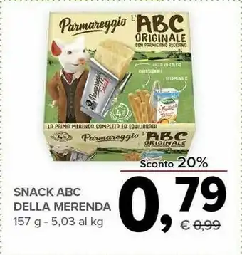 Todis Parmareggio L'ABC Della Merenda Con Snack offerta
