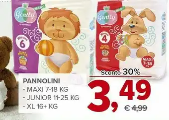 Todis Gently Pannolini Maxi/ Junior/ Xl offerta