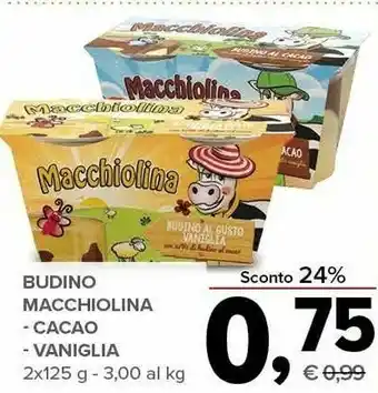 Todis Macchiolina Budino Al Cacao 250 G(ml) offerta