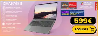 Euronics Lenovo IDEAPAD 3 offerta