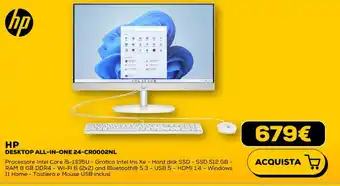 Euronics hp DESKTOP ALL-IN-ONE 24-CR0002NL offerta