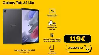 Euronics Samsung Galaxy Tab A7 Lite offerta