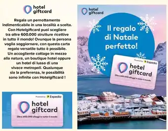 Carrefour hotel giftcard Il regalo di Natale perfetto! offerta