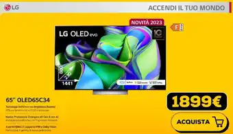 Euronics LG 65" OLED65C34 offerta