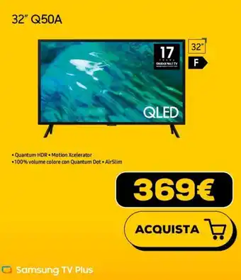 Euronics Samsung TV Plus 32''Q50A offerta