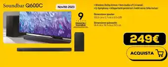 Euronics Samsung Soundbar Q600C offerta