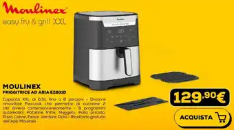 Euronics Moulinex FRIGGITRICE AD ARIA EZ801D offerta